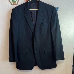 Jos. A. Bank Black Blazer Single-Breasted Notched Lapel
